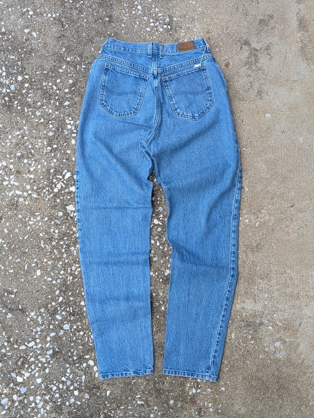 Lee High-Rise Women's Mom Jeans in Medium Blue Denim